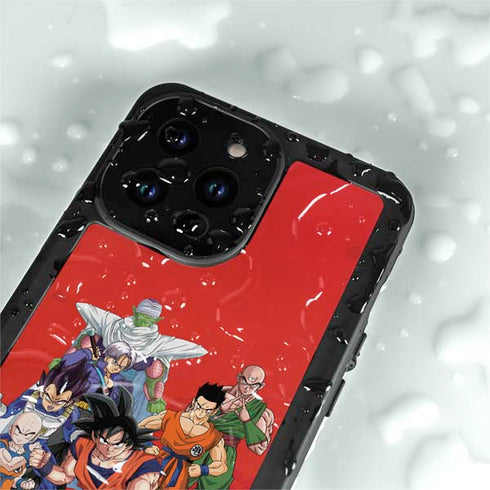 Dragon Ball Z Group iPhone 15 Pro Waterproof Case